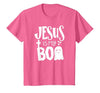 Jesus is My Boo - Funny Christian Halloween Quote Humor T-Shirt - size chart