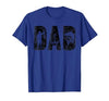 Fishing Gifts for Dad Father's Day Fisherman Fishing Dad Birthday Classic Bold Font Fish Daddy T-Shirt - size chart