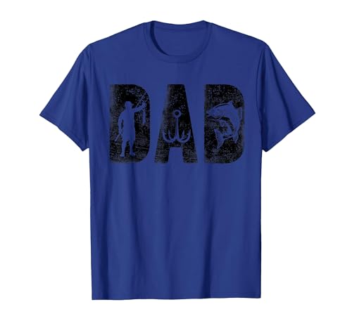 Fishing Gifts for Dad Father's Day Fisherman Fishing Dad Birthday Classic Bold Font Fish Daddy T-Shirt - size chart
