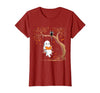 Halloween Ghost Swing Reading Vintage Ghost Swing Reading Book Swinging Halloween Costume T-Shirt - size chart