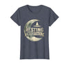 Mademark Resting Witch Face Halloween Design T-Shirt - size chart