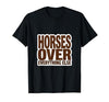 Mademark Horses Over Everything Equestrian Design T-Shirt - Men - size chart