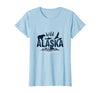 Mademark Wild Alaska Adventure: Bear, Fish, Eagle Mountain Scene T-Shirt - size chart