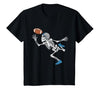 Halloween Shirts Women Men Kids Football Skeleton Halloween Player Catcher Mens Boys Kids T-Shirt - size chart