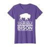 Bison Gift Bison Lover Accessories & Buffalo Stuff Cool Bison Design for Men Women Buffalo Animal Lovers Bison T-Shirt -