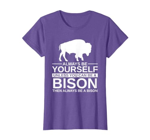 Bison Gift Bison Lover Accessories & Buffalo Stuff Cool Bison Design for Men Women Buffalo Animal Lovers Bison T-Shirt -
