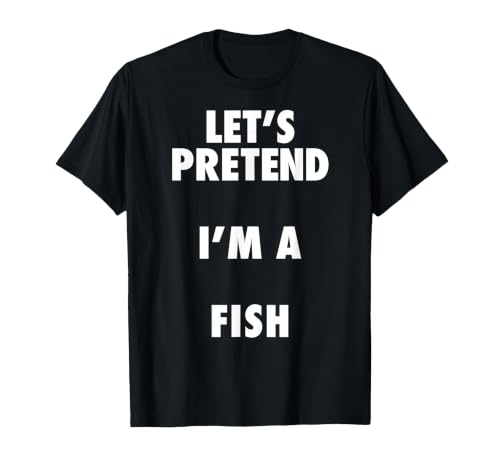 Halloween Costumes MV&SG Fish Halloween Costume, Let's Pretend I'm a Fish Shirt T-Shirt - size chart