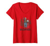 Womens Smokey Bear Only You Can Prevent Wildfires V-Neck T-Shirt - size chart