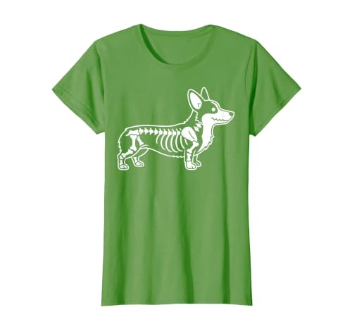 Halloween Corgi Skeleton Spooky Costume Corgi Skeleton Halloween T-Shirt - size chart