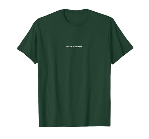 Charming Rebels Co. More Cowbell T-Shirt - size chart