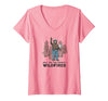 Womens Smokey Bear Only You Can Prevent Wildfires V-Neck T-Shirt - size chart