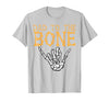 Mens Halloween Shirts For Dad Daddy Papa Men Halloween Dad to The Bone Skeleton Hand Fun Papa Costume Men T-Shirt - size