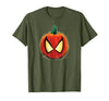Marvel Spider-Man Halloween Spooky Pumpkin Jack-o'-Lantern T-Shirt - size chart