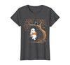 Halloween Ghost Swing Reading Vintage Ghost Swing Reading Book Swinging Halloween Costume T-Shirt - size chart