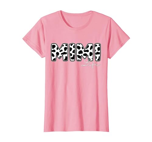 Cow Print Matching Family Apparel Mimi Life Cow Print Family Matching T-Shirt - size chart