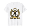 Mademark Monkey Flexing Muscles on Gym Podium T-Shirt - Men - size chart
