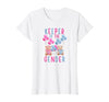 Gender Reveal Party Bear Designs Keeper of The Gender Reveal Party Gender Reveal Ideas T-Shirt - size chart