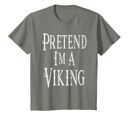 Fun and Easy Halloween Costume T-Shirts Pretend I'm A Viking - Easy Halloween Costume T-Shirt - size chart