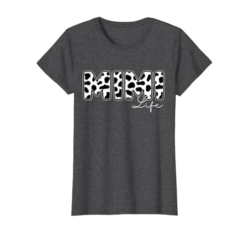Cow Print Matching Family Apparel Mimi Life Cow Print Family Matching T-Shirt - size chart