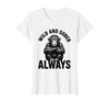 Mademark Wild and Sober Always Funny Monkey Design T-Shirt - Women - size chart