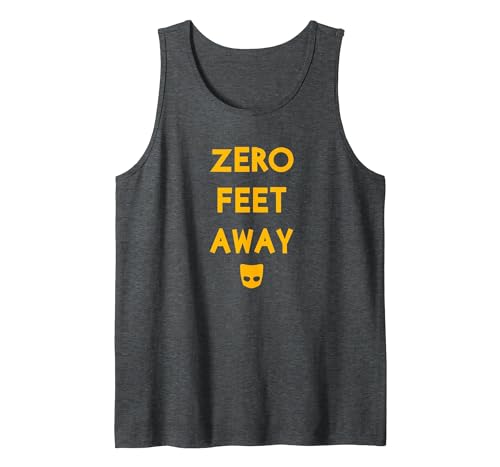 IfYouKnowYouKnow Zero 0 Feet Away Funny Gay Cruising Tank Top - size chart