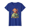 Mademark Small Monkey Riding Giant Tortoise Funny Animal Art T-Shirt - Women - size chart