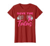 Amb Breast Cancer Awareness Month Warrior Survivor Save The Tatas Breast Cancer Pink Ribbon Skeleton Halloween T-Shirt -