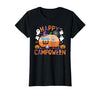 Spooky Camp-O-Ween Ghosts and Campfire Apparel Happy Camp-O-Ween Halloween Camping Ghosts and Campfires T-Shirt - size chart
