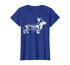 Halloween Corgi Skeleton Spooky Costume Corgi Skeleton Halloween T-Shirt - size chart