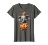 Cute Elephant Wearing A Pumpkin Halloween Cloths Cute Elephant Wearing A Pumpkin Halloween Funny Elephant T-Shirt - size
