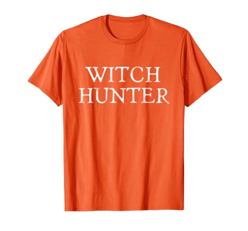 Witch Hunter Halloween Funny Witch Hunter Halloween Costume Easy Lazy T-Shirt - size chart