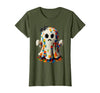 Block Building Halloween Ghost Brick or Treat Boys Halloween Master Builder Ghost Kids Building Blocks Bricks T-Shirt - size