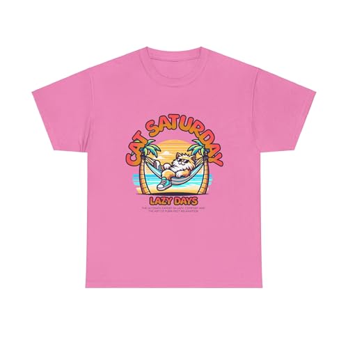 GENERIC cat Unisex Heavy Cotton Tee Azalea - size chart