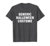 Generic Halloween Costume T-Shirt - size chart