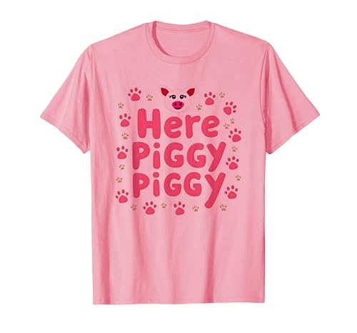 Mademark John Pork's Calling: Here Piggy Piggy Funny Pig Lover Gift T-Shirt - size chart
