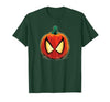 Marvel Spider-Man Halloween Spooky Pumpkin Jack-o'-Lantern T-Shirt - size chart