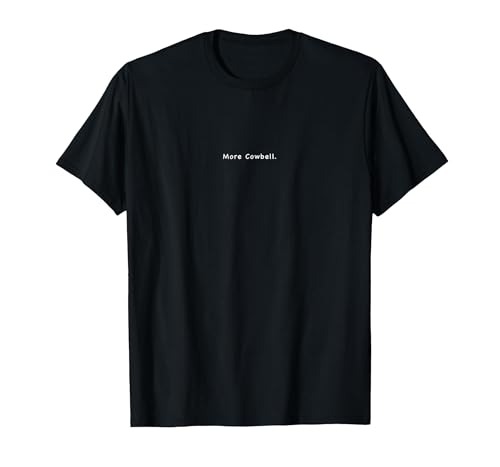 Charming Rebels Co. More Cowbell T-Shirt - size chart