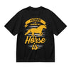 SYPPEIPLC Men Solid Cotton T-Shirt Crew Neck Short Sleeve Home is Where My Horse is Casual Daily Tops - size chart