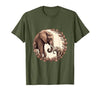 Mademark Elephant Mom and Baby Trunk Touch Pregnancy Tee T-Shirt - Men - size chart
