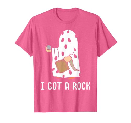 Funny Halloween Vibes Trick Or Treating I Got A Rock Funny Halloween Trick Or Treating Ghost T-Shirt - size chart