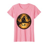 Mademark Monkey Silhouette Tropical Sunset Graphic T-Shirt - Women - size chart