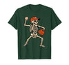 Funny Skeleton Baseball Tee Skeleton Baseball Halloween Costume Pitcher Sport Player T-Shirt - size chart