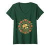 Mademark Women's Mother Elephant Nudging Newborn Calf Maternity V-Neck T-Shirt - Women - size chart