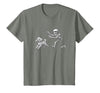 Funny Halloween Dog Lovers Gift Tees Skeleton Dogs Funny Skeleton Chasing Goldendoodle Dog Halloween Dogs Lover T-Shirt -