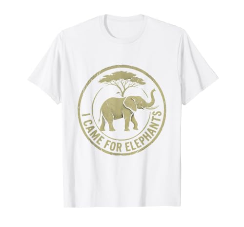 Mademark I Came For Elephants Safari Women Design T-Shirt - Men - size chart