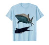 Mademark Big Slow and Unbothered Whale Shark Design T-Shirt - size chart