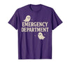Emergency Department Shirts & Gifts HHWCo. ER Halloween Emergency Department Cute Ghost Design Spooky T-Shirt - size chart