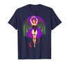 Classic Vintage Pin-Up Sexy Girl by YUX Sexy Succubus Monster Halloween Hand Heart Pin-Up Girl Devil T-Shirt - size chart