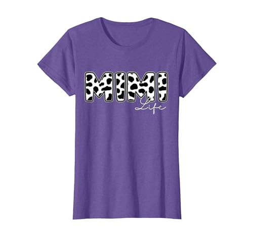 Cow Print Matching Family Apparel Mimi Life Cow Print Family Matching T-Shirt - size chart