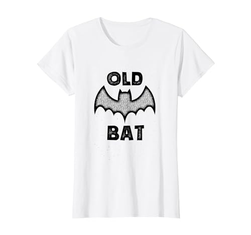Funny Halloween tees for men and women Vintage Old Bat tee for Halloween and Birthdays T-Shirt - size chart